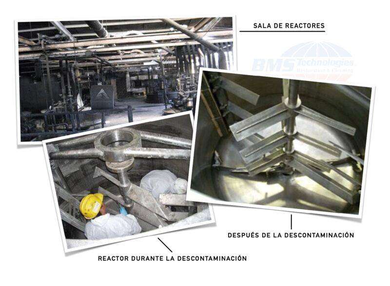 Recuperación después de Incendio en Empresa química multinacional